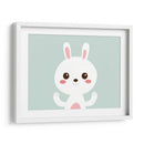 Conejito blanco feliz | Cuadro decorativo de Canvas Lab