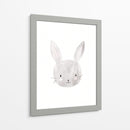 Conejito gris de acuarela | Cuadro decorativo de Canvas Lab