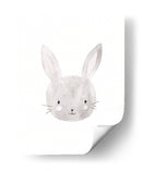 Conejito gris de acuarela | Cuadro decorativo de Canvas Lab