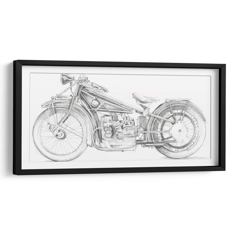 Boceto De La Motocicleta I - Megan Meagher | Cuadro decorativo de Canvas Lab