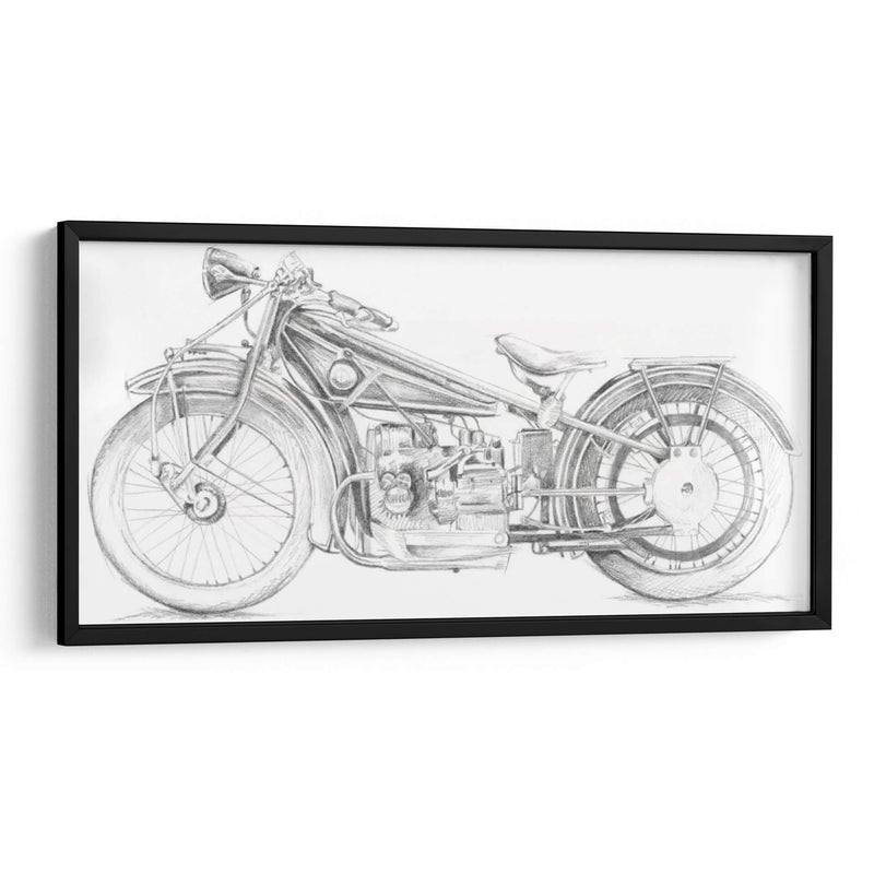Boceto De La Motocicleta I - Megan Meagher | Cuadro decorativo de Canvas Lab