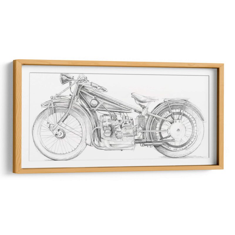 Boceto De La Motocicleta I - Megan Meagher | Cuadro decorativo de Canvas Lab