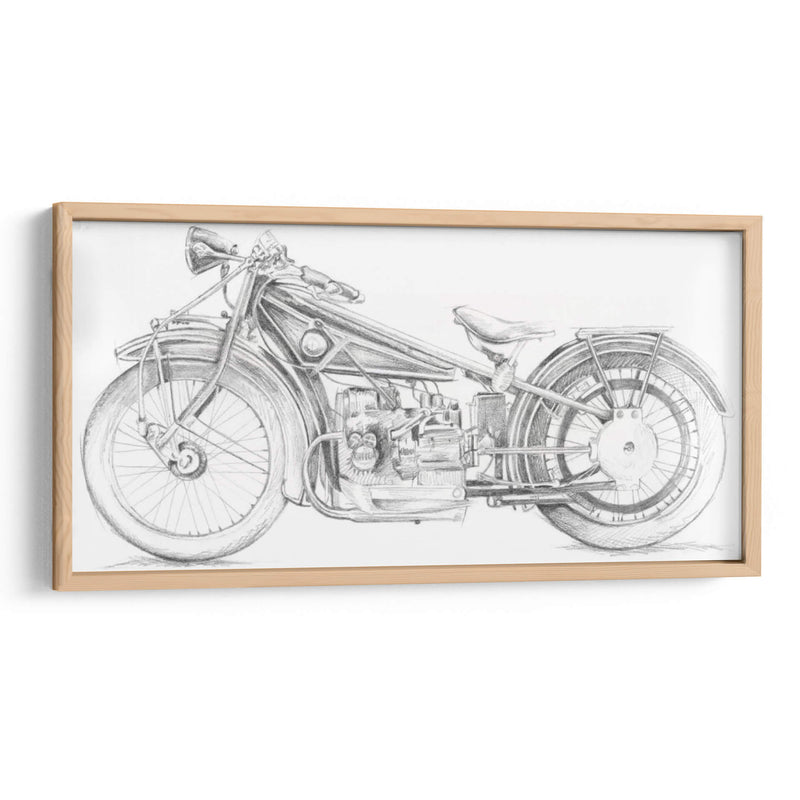 Boceto De La Motocicleta I - Megan Meagher | Cuadro decorativo de Canvas Lab