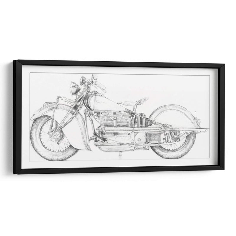 Boceto De La Motocicleta II - Megan Meagher | Cuadro decorativo de Canvas Lab