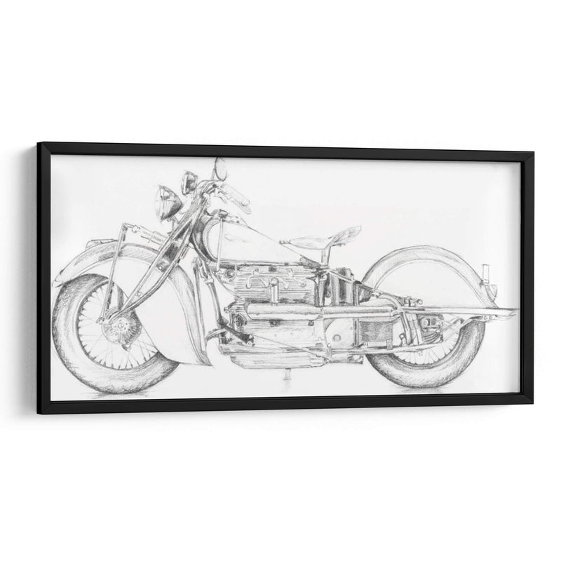 Boceto De La Motocicleta II - Megan Meagher | Cuadro decorativo de Canvas Lab