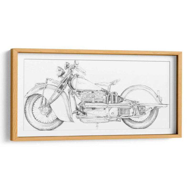 Boceto De La Motocicleta II - Megan Meagher | Cuadro decorativo de Canvas Lab