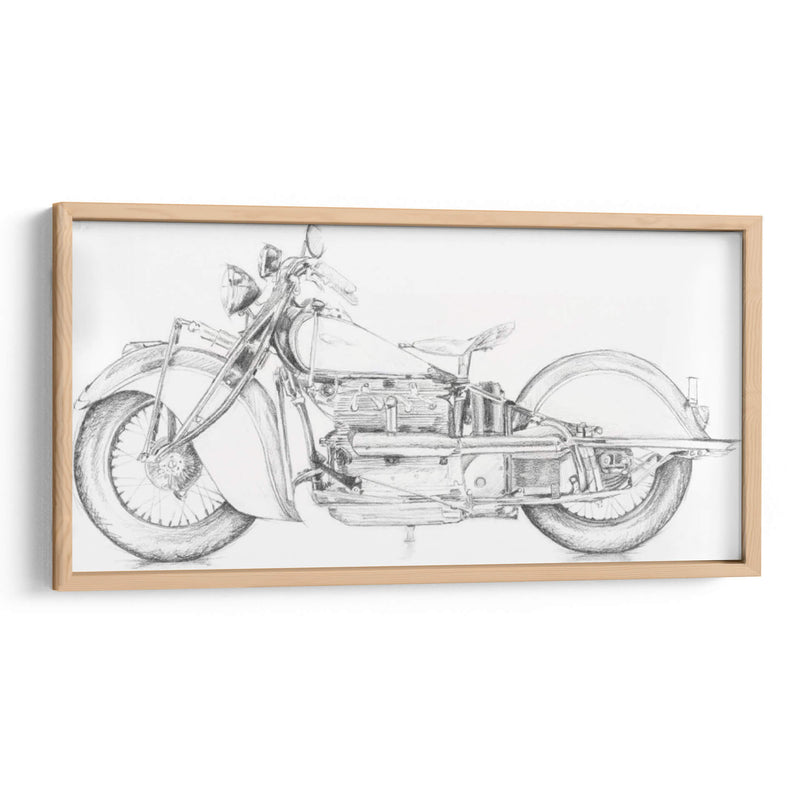 Boceto De La Motocicleta II - Megan Meagher | Cuadro decorativo de Canvas Lab