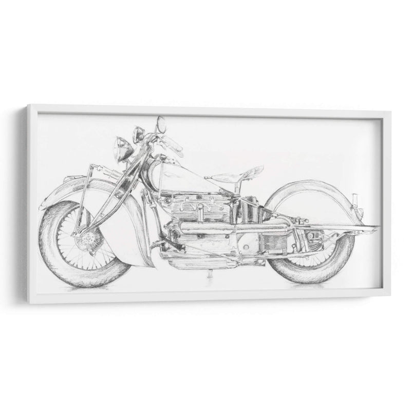 Boceto De La Motocicleta II - Megan Meagher | Cuadro decorativo de Canvas Lab