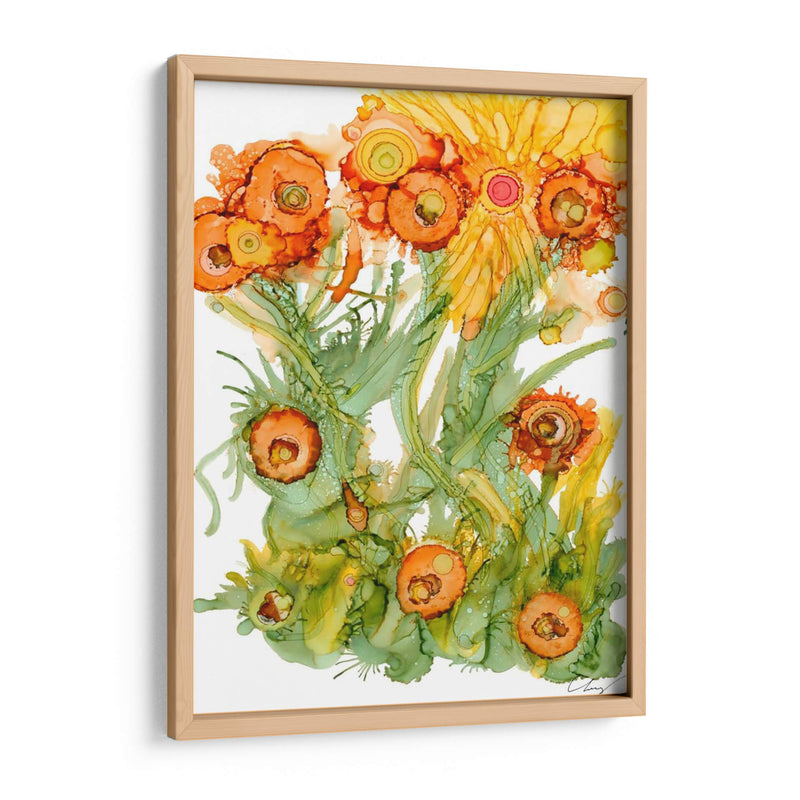 Sunlit Amapolas III - Cheryl Baynes | Cuadro decorativo de Canvas Lab