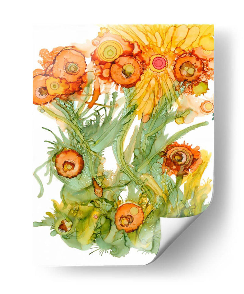 Sunlit Amapolas III - Cheryl Baynes | Cuadro decorativo de Canvas Lab