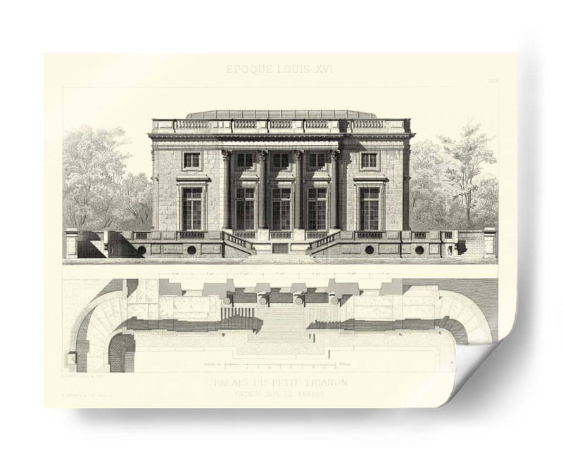 Palais Du Petit Trianon - E. Obermayer | Cuadro decorativo de Canvas Lab