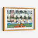 Dos amigos en la cancha colorida | Cuadro decorativo de Canvas Lab