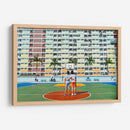 Dos amigos en la cancha colorida | Cuadro decorativo de Canvas Lab