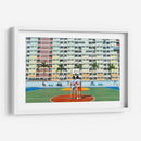 Dos amigos en la cancha colorida | Cuadro decorativo de Canvas Lab