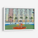 Dos amigos en la cancha colorida | Cuadro decorativo de Canvas Lab