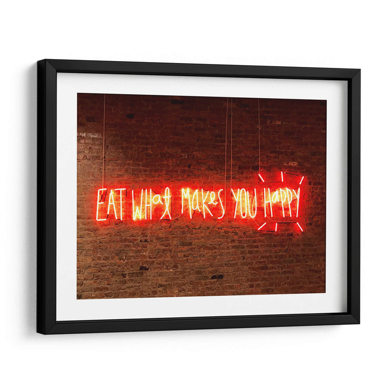 Eat what makes you happy | Cuadro decorativo de Canvas Lab