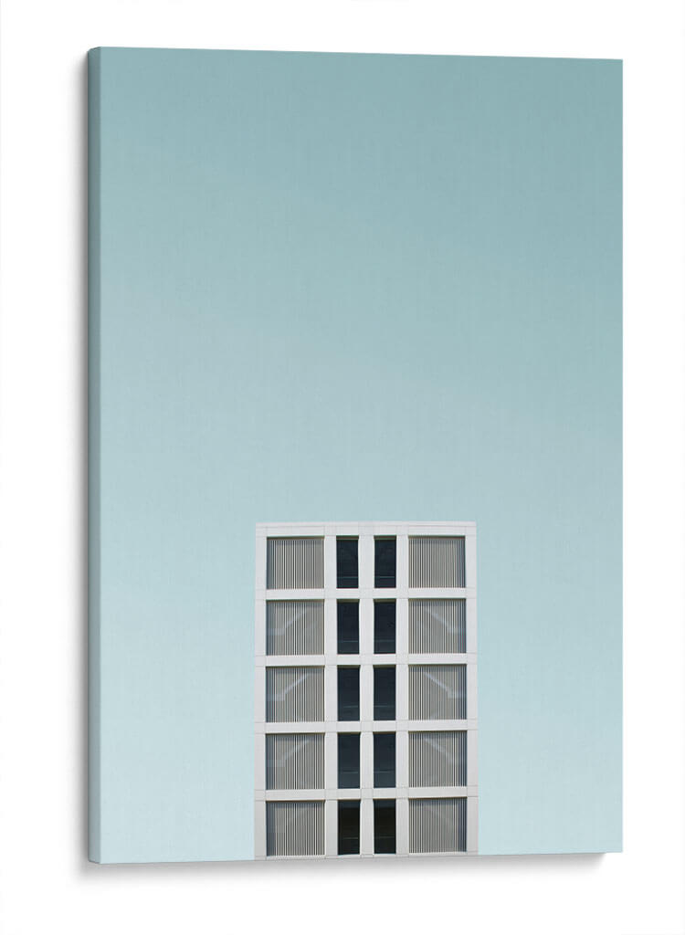 Edificio blanco | Cuadro decorativo de Canvas Lab