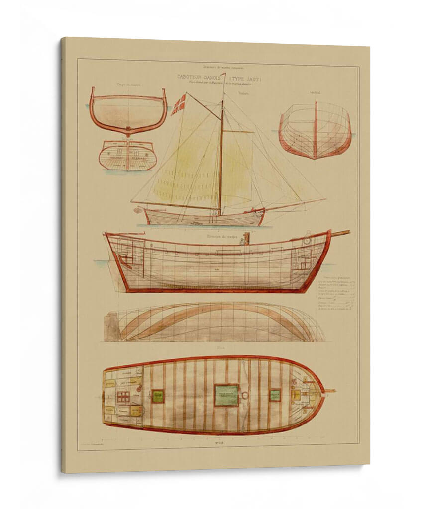 Plan De Envío Antiguo III - Vision Studio | Cuadro decorativo de Canvas Lab