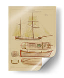 Plan De Envío Antiguo IV - Vision Studio | Cuadro decorativo de Canvas Lab