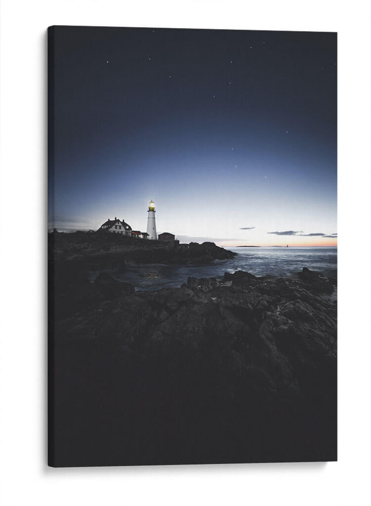 El anochecer del faro | Cuadro decorativo de Canvas Lab