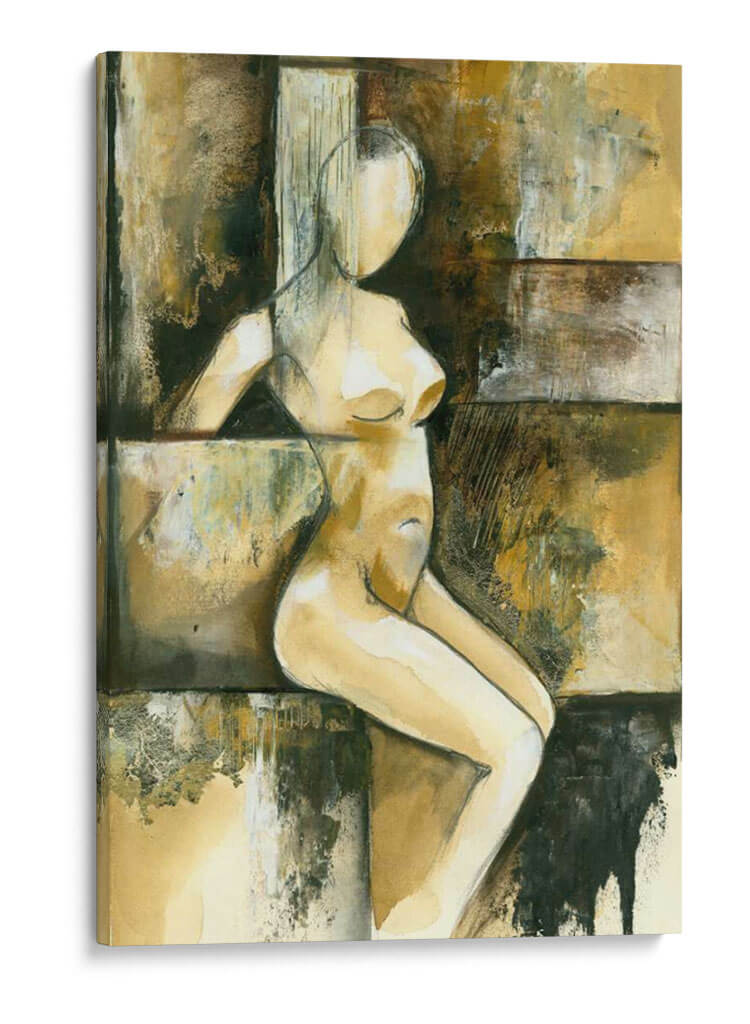 Desnudo Sentado Contemporánea I - Jennifer Goldberger | Cuadro decorativo de Canvas Lab