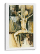 Contemporánea Desnudo Sentado II - Jennifer Goldberger | Cuadro decorativo de Canvas Lab