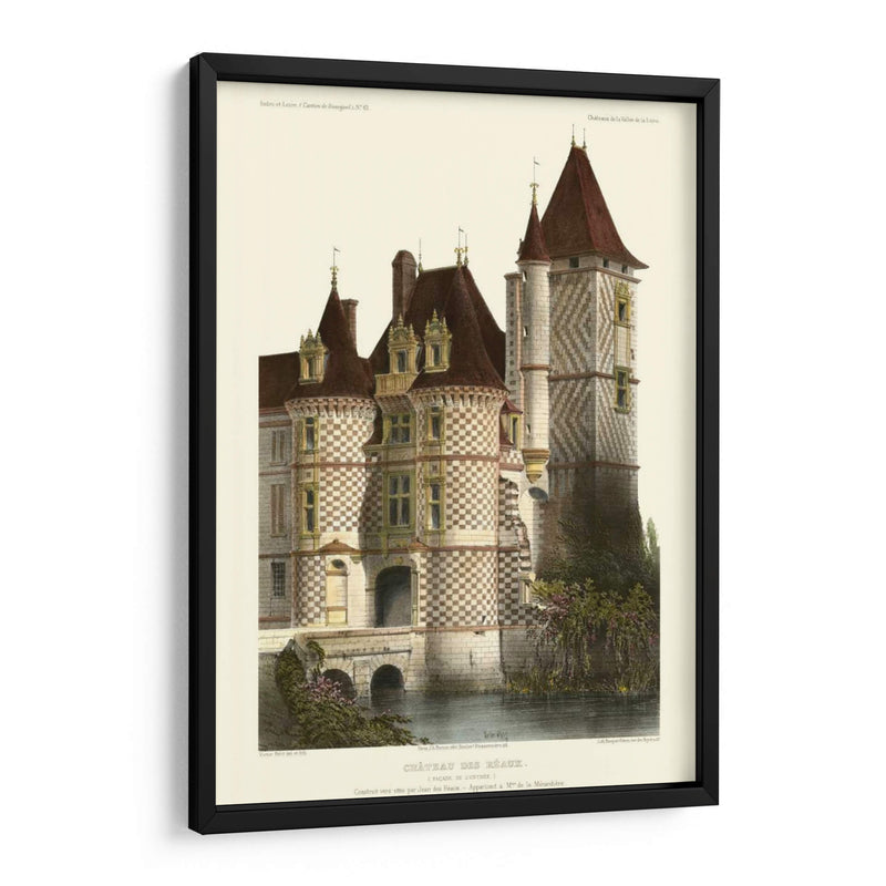 Chateaux Francés En Brick II - Victor Petit | Cuadro decorativo de Canvas Lab