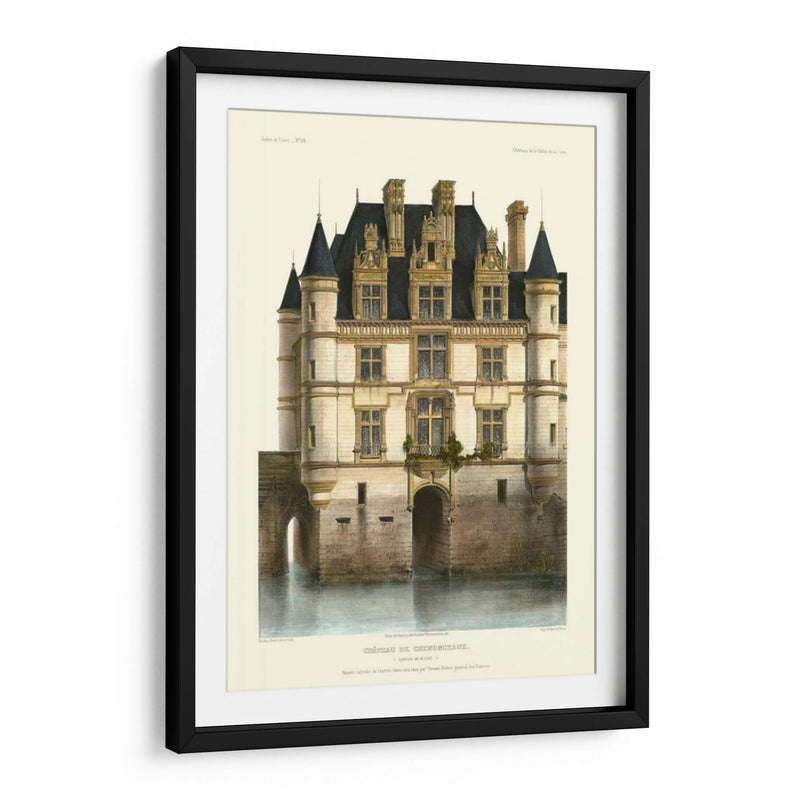 Chateaux Francés En Azul I - Victor Petit | Cuadro decorativo de Canvas Lab