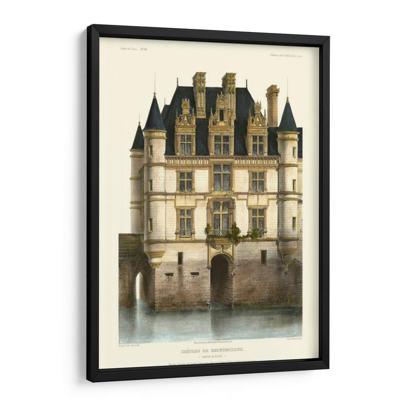 Chateaux Francés En Azul I - Victor Petit | Cuadro decorativo de Canvas Lab