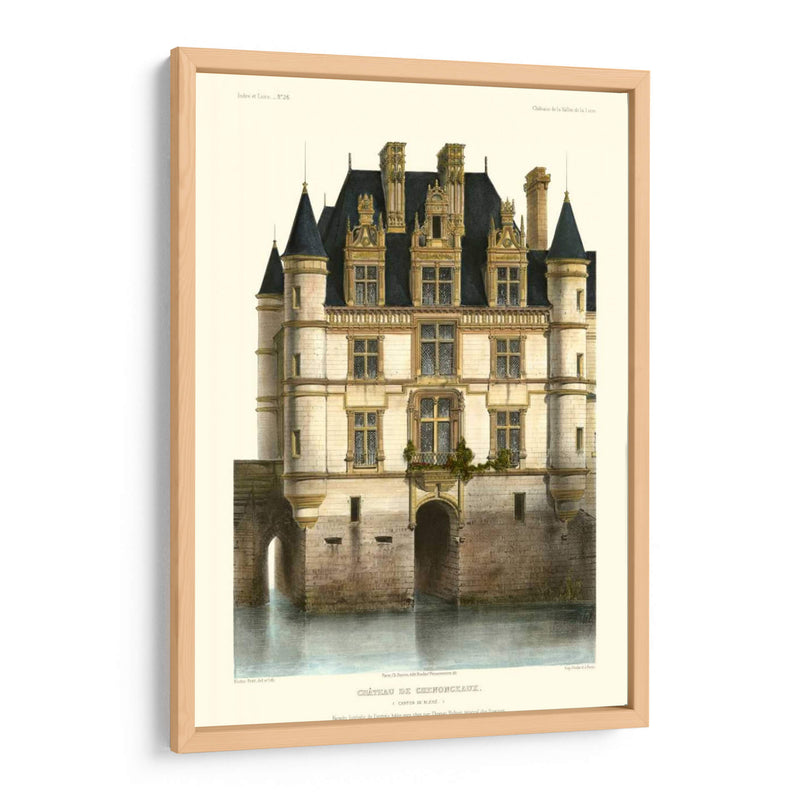 Chateaux Francés En Azul I - Victor Petit | Cuadro decorativo de Canvas Lab