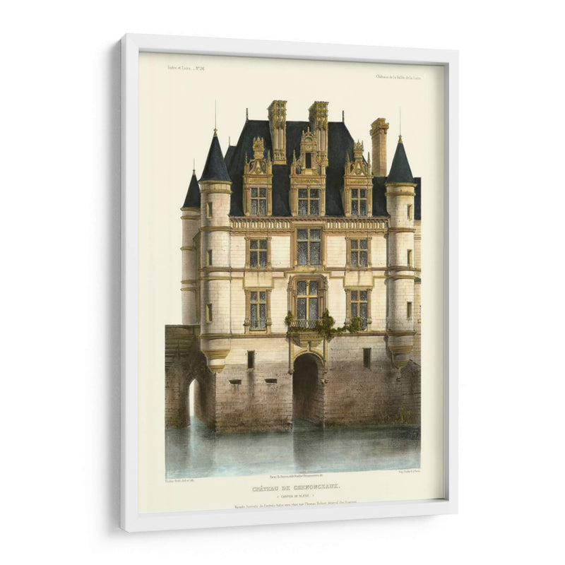 Chateaux Francés En Azul I - Victor Petit | Cuadro decorativo de Canvas Lab