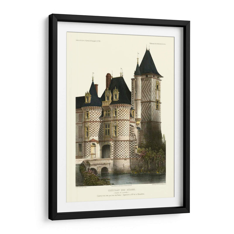 Chateaux Francés En Azul II - Victor Petit | Cuadro decorativo de Canvas Lab