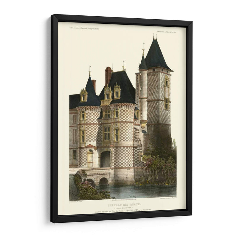 Chateaux Francés En Azul II - Victor Petit | Cuadro decorativo de Canvas Lab