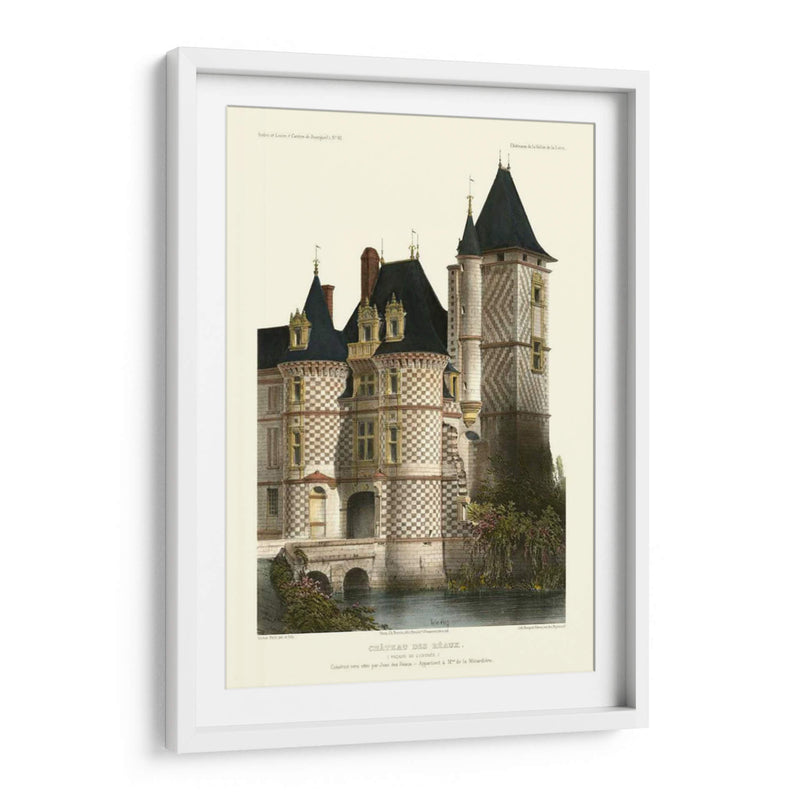 Chateaux Francés En Azul II - Victor Petit | Cuadro decorativo de Canvas Lab