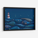 El faro y los peces | Cuadro decorativo de Canvas Lab