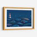 El faro y los peces | Cuadro decorativo de Canvas Lab