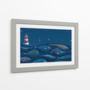 El faro y los peces | Cuadro decorativo de Canvas Lab