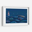 El faro y los peces | Cuadro decorativo de Canvas Lab
