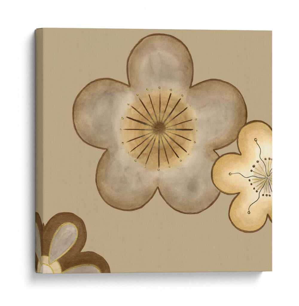 Pop Flores En La Segunda Neutro - June Erica Vess | Cuadro decorativo de Canvas Lab