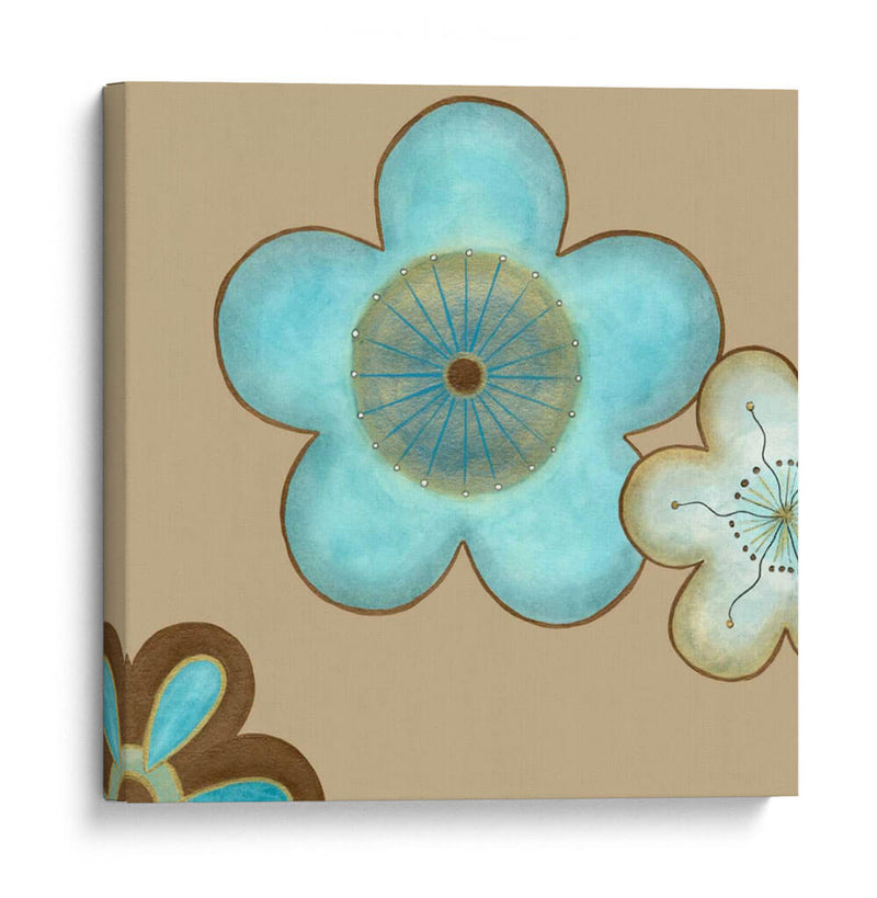 Pop Flores En Azul II - June Erica Vess | Cuadro decorativo de Canvas Lab