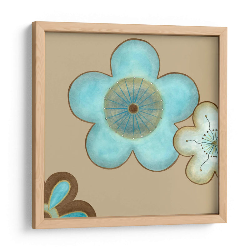 Pop Flores En Azul II - June Erica Vess | Cuadro decorativo de Canvas Lab