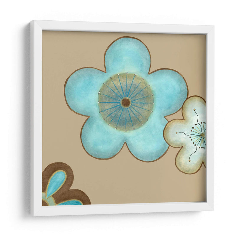 Pop Flores En Azul II - June Erica Vess | Cuadro decorativo de Canvas Lab