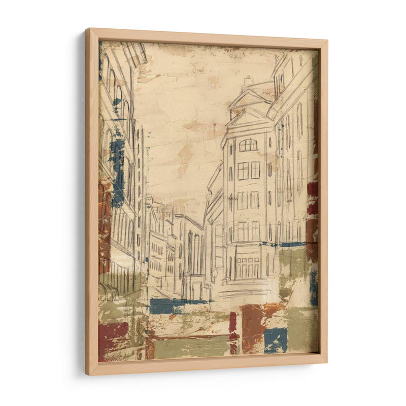 Calles Del Centro De La Segunda - Ethan Harper | Cuadro decorativo de Canvas Lab