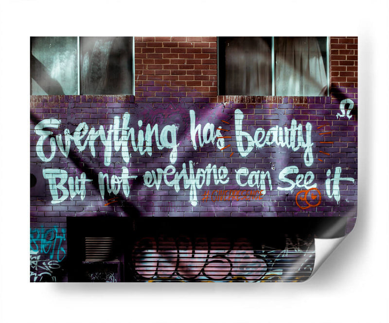 Everything has beauty | Cuadro decorativo de Canvas Lab
