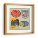 Collage Del VIaje Del VIntage I - Vision Studio | Cuadro decorativo de Canvas Lab