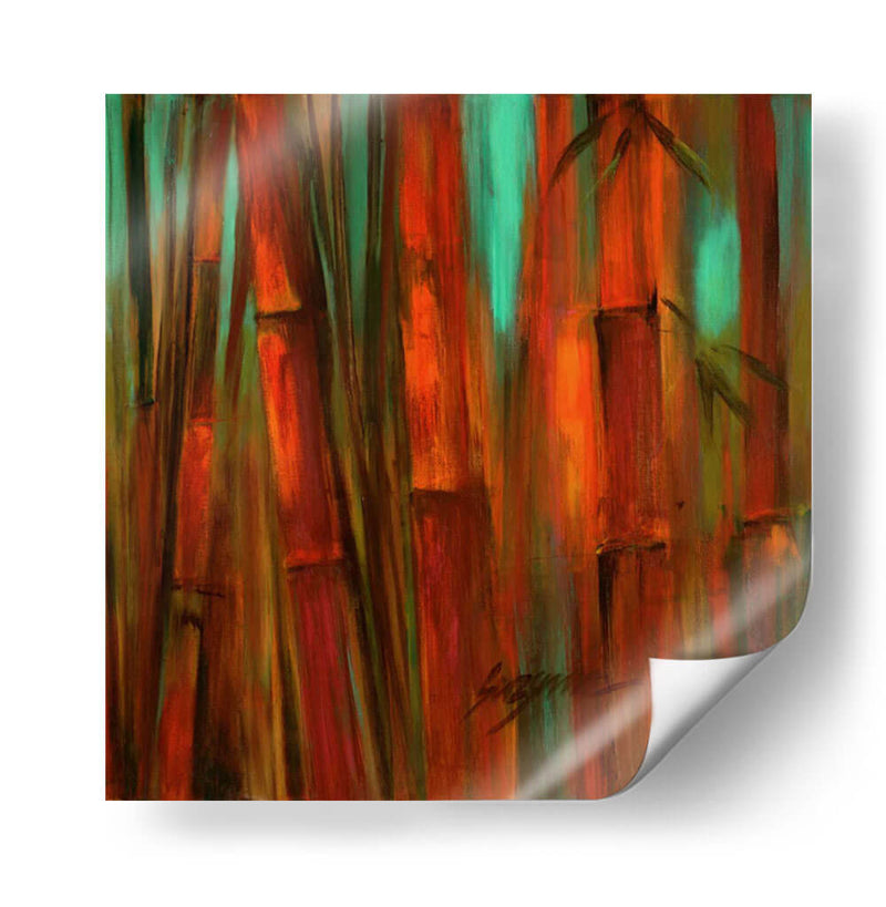 Puesta De Sol De Bambú II - Suzanne Wilkins | Cuadro decorativo de Canvas Lab