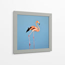 Flamingo solitario | Cuadro decorativo de Canvas Lab