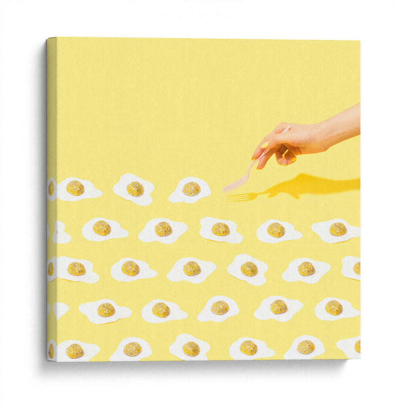 Fried glittered eggs | Cuadro decorativo de Canvas Lab