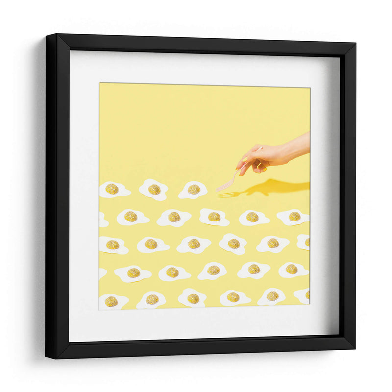 Fried glittered eggs | Cuadro decorativo de Canvas Lab