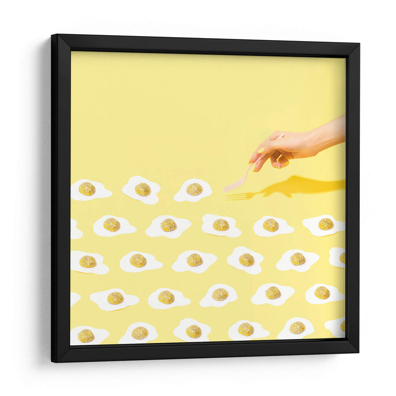 Fried glittered eggs | Cuadro decorativo de Canvas Lab